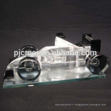 Vente chaude Crystal Model Car avec Logo pour Racing Souvenirs, voiture en cristal